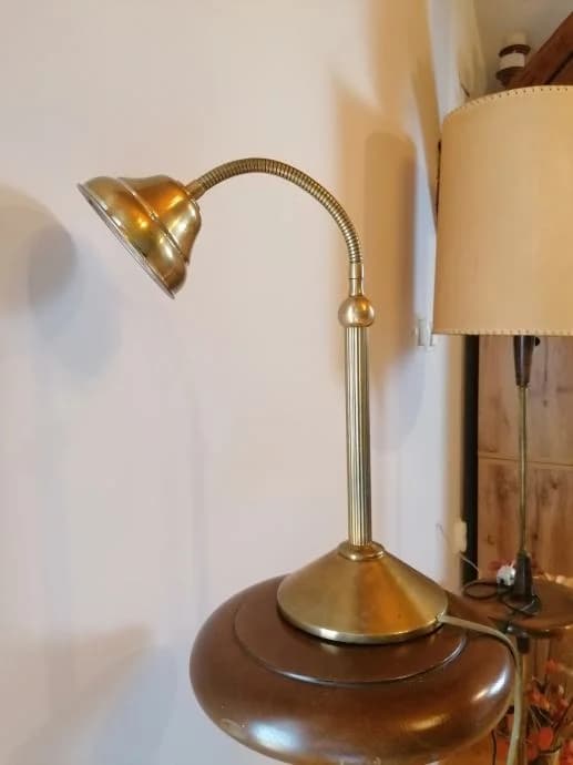 Art Deco stolna svjetiljka od bronce